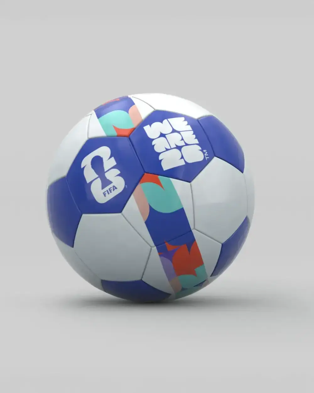 Fußball im WM-2026-Design