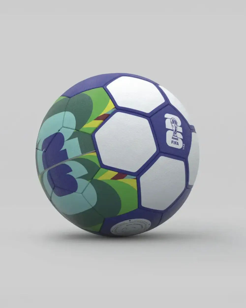 Weiterer Fußball im WM-2026-Design